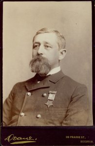 Bust Portrait of Alfred K. Taylor, Turned to the Left, and Wearing a Double-Breasted Jacket with a Medal Pinned to It by Houston Deane